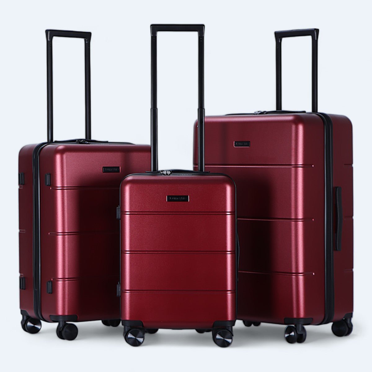 3 - Delige Hardshell Bagageset Met 4 - Wielensysteem - Harlett