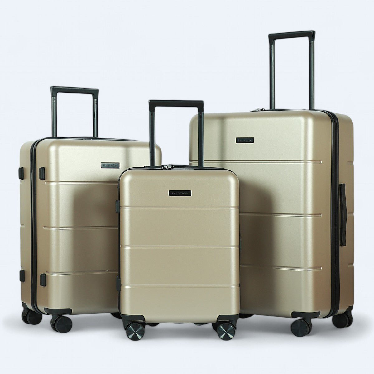 3 - Delige Hardshell Bagageset Met 4 - Wielensysteem - Harlett