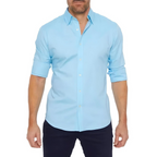 Kreukvrij Heren Shirt met Rits