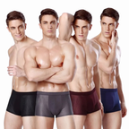 4-Pack Ademende Bamboe Boxershorts - Anti-Zweet Mesh Structuur