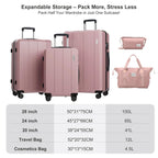 5-In-1 Bagageset Met Drie Koffers En Twee Tassen