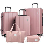 5-In-1 Bagageset Met Drie Koffers En Twee Tassen