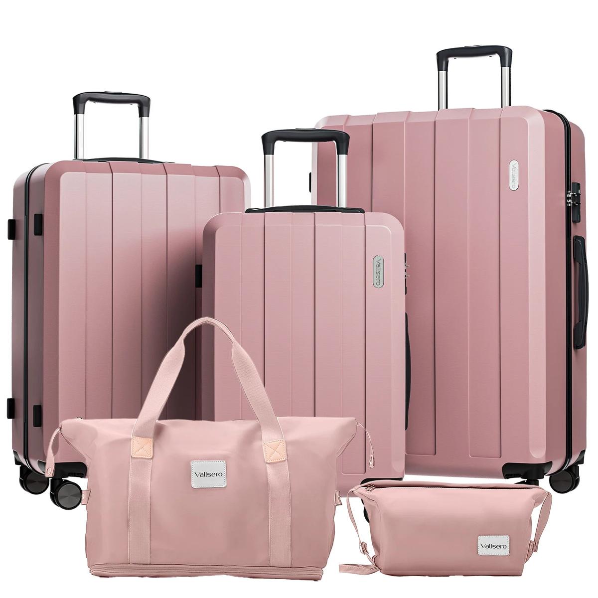 5-In-1 Bagageset Met Drie Koffers En Twee Tassen