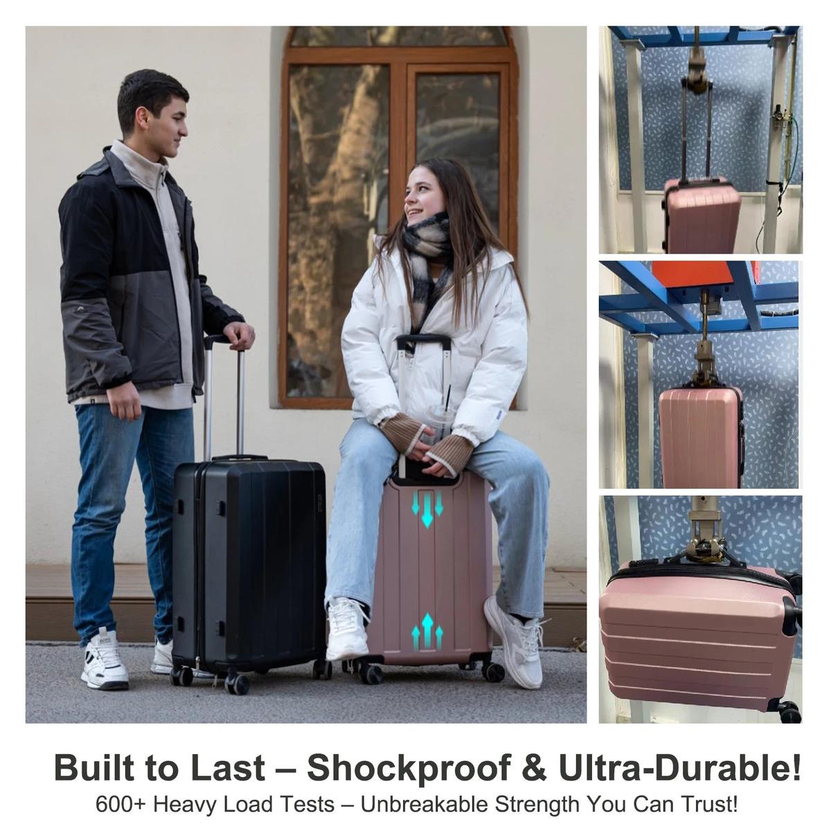 5-In-1 Bagageset Met Drie Koffers En Twee Tassen