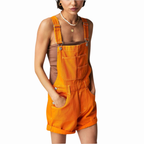 Mouwloze Denim Jumpsuit met Tailleband en Zakken