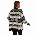 Bohemian Gebreid Vest - Aztec Patroon