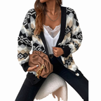 Bohemian Gebreid Vest - Aztec Patroon