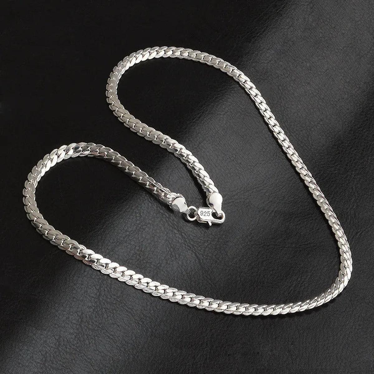 925 Sterling Zilveren Schakelketting