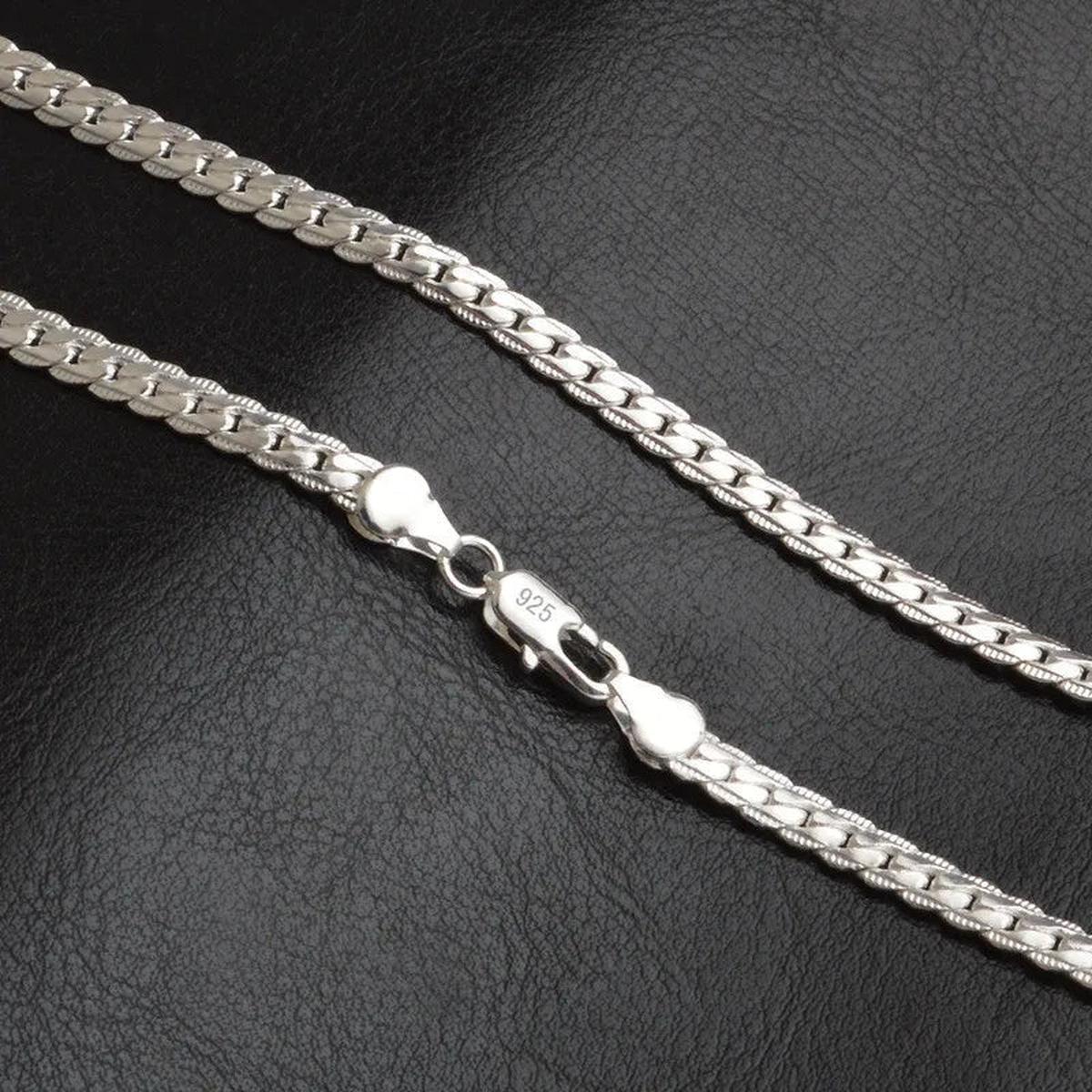 925 Sterling Zilveren Schakelketting - Harlett