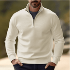 Ademend Half-Zip Trui Trui Voor Laagjes In Herfst En Winter