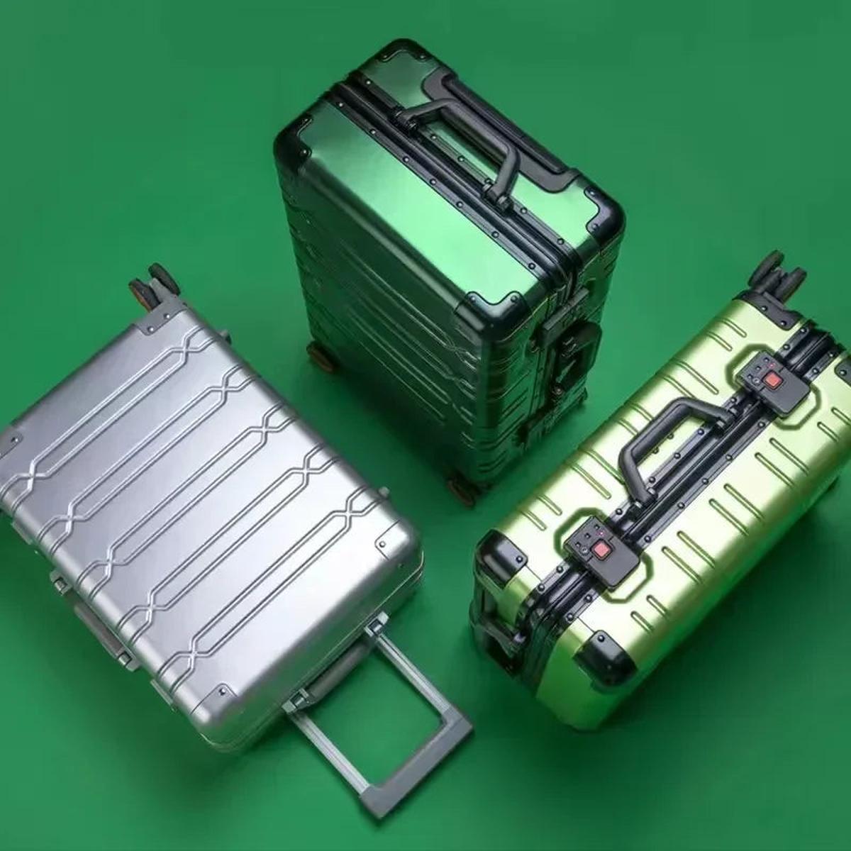 Aluminium-Magnesium Bagage Set Met TSA Slot En Spinner Wielen