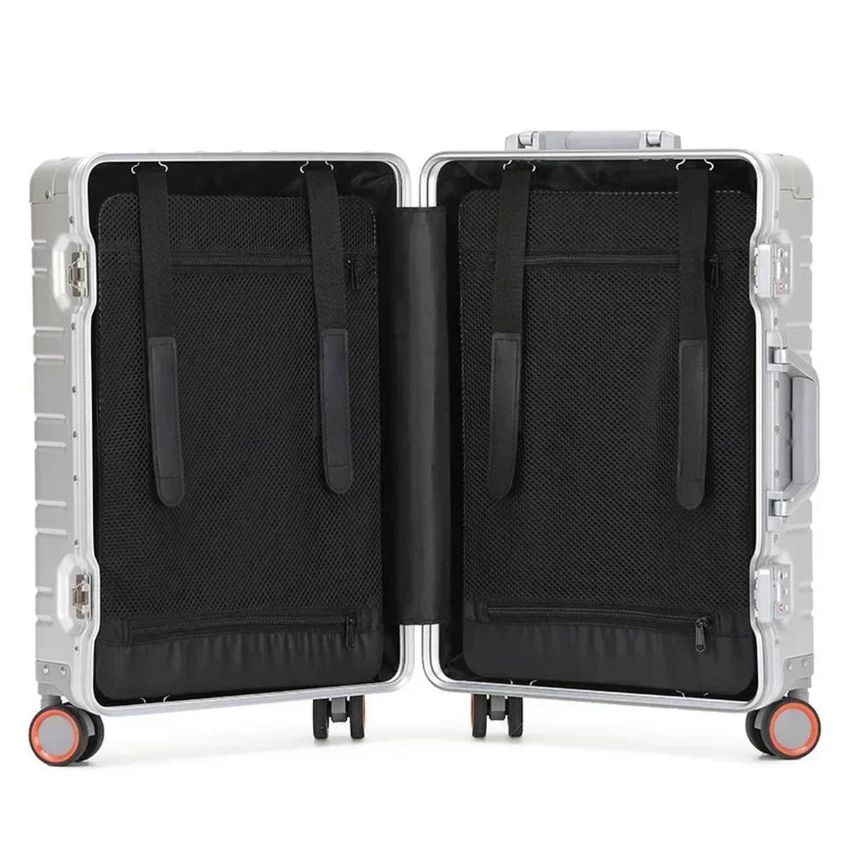 Aluminium-Magnesium Bagage Set Met TSA Slot En Spinner Wielen