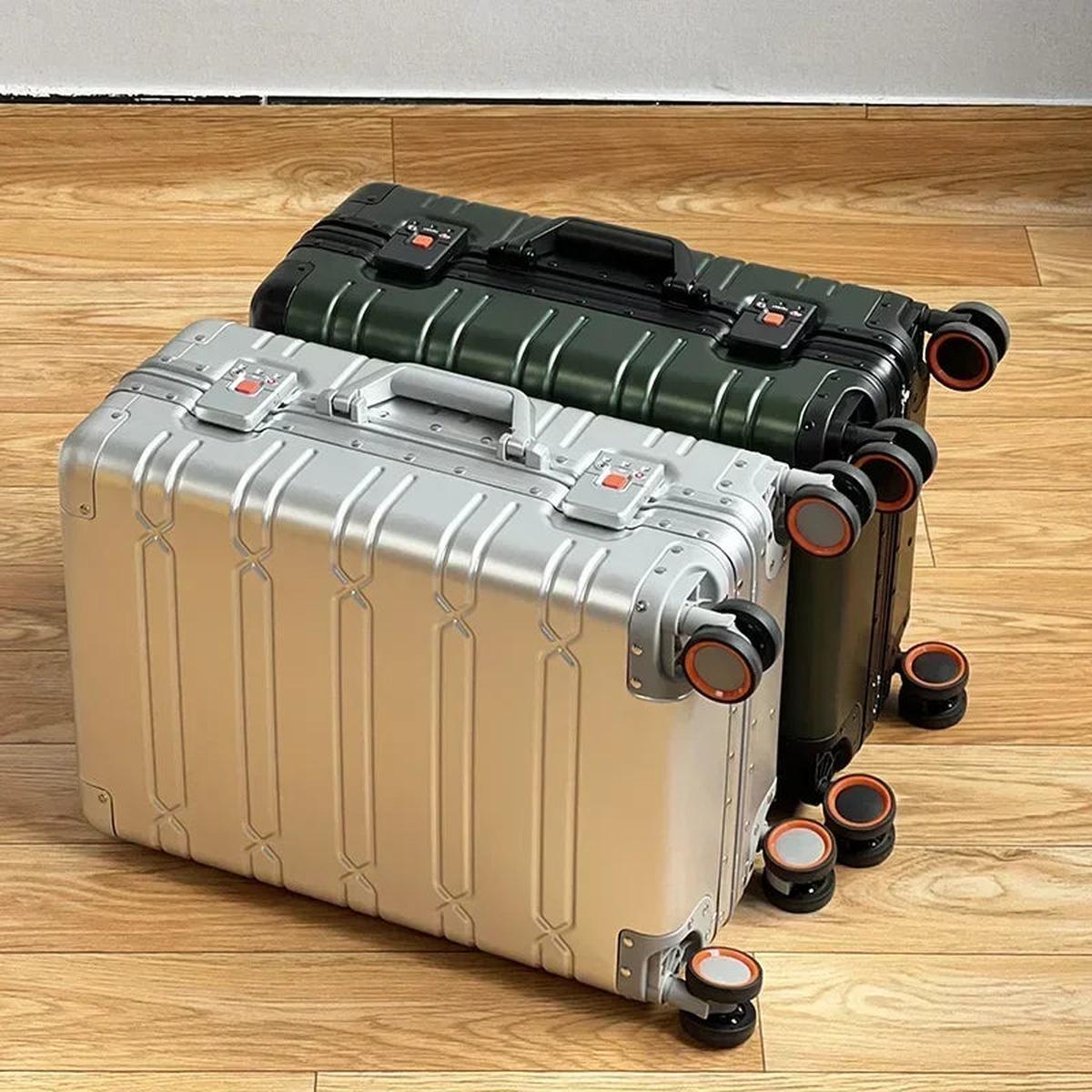 Aluminium-Magnesium Bagage Set Met TSA Slot En Spinner Wielen