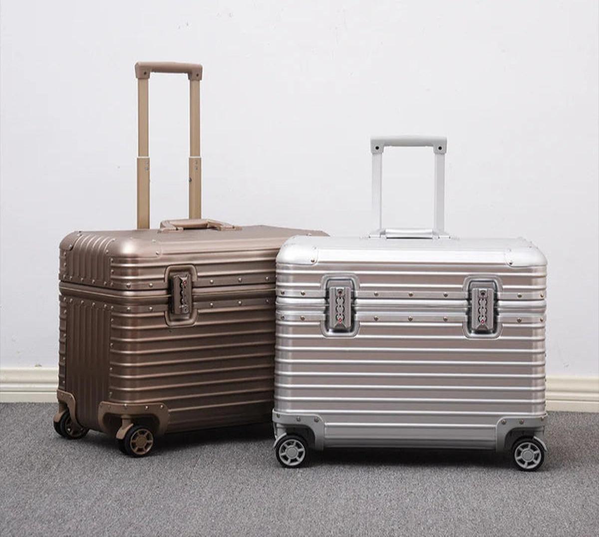 Aluminium-Magnesium Harde Koffer Met 360° Spinner Wielen Voor Luxe Reizen