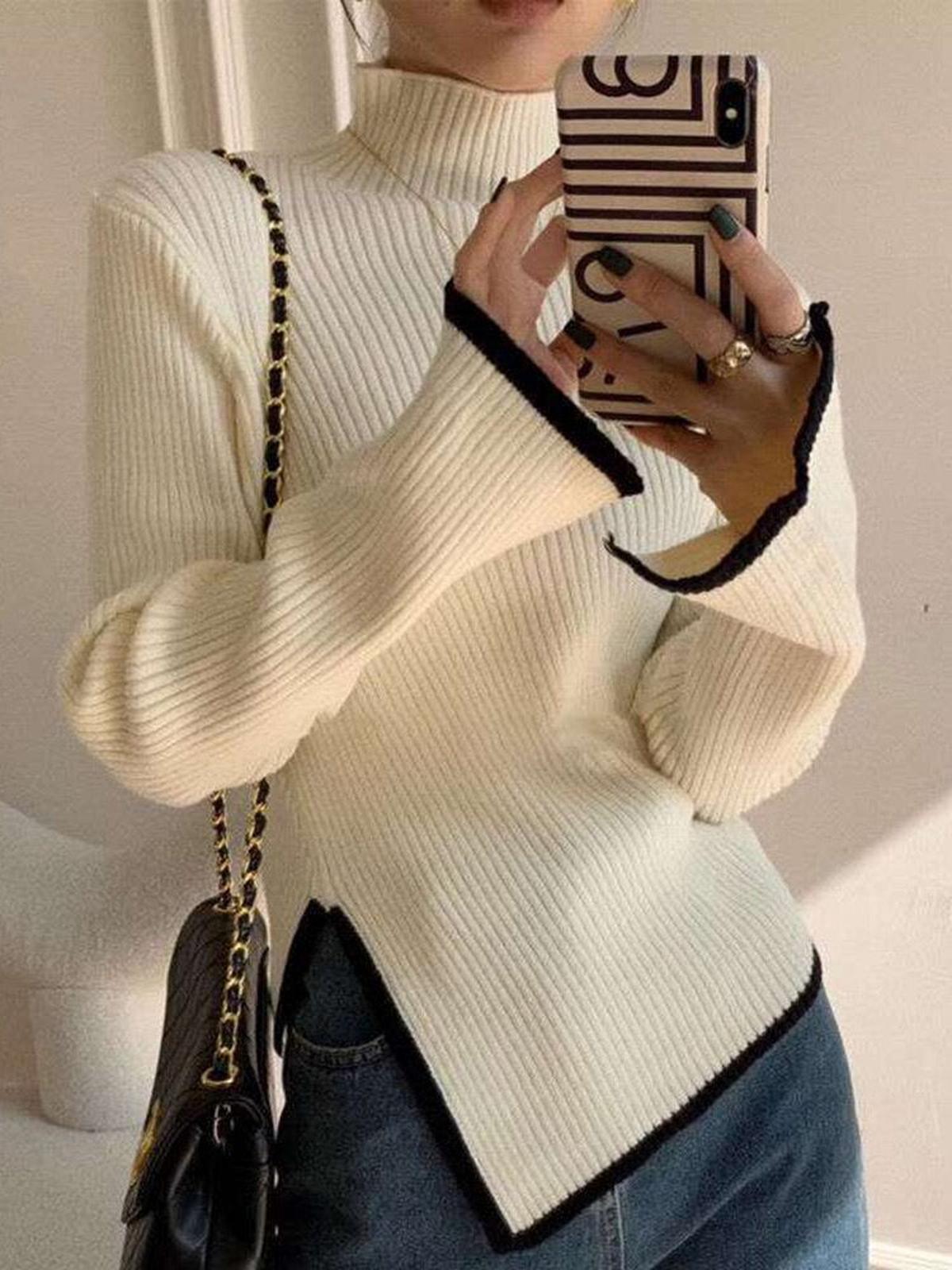 Asymmetrische Damestrui Van Premium Stoffenmix