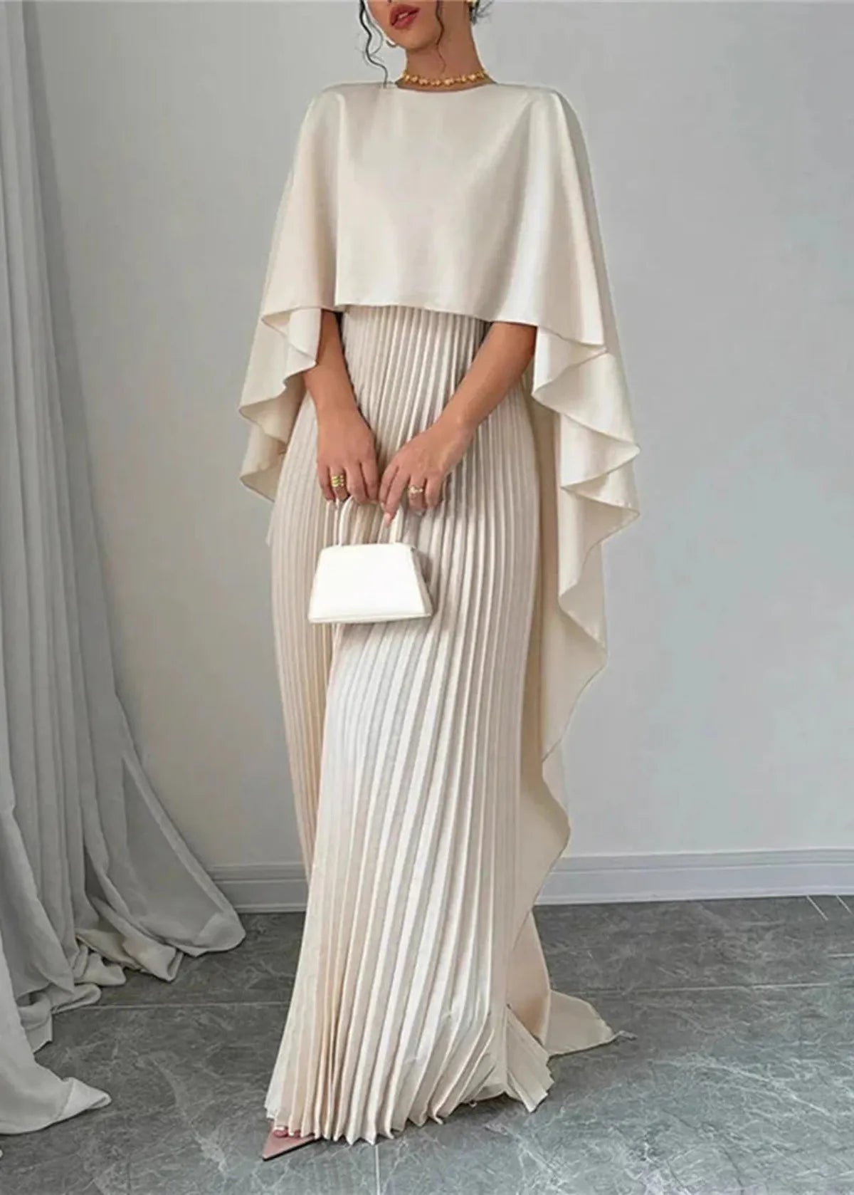 Batwing Mouwen Maxi Jurk