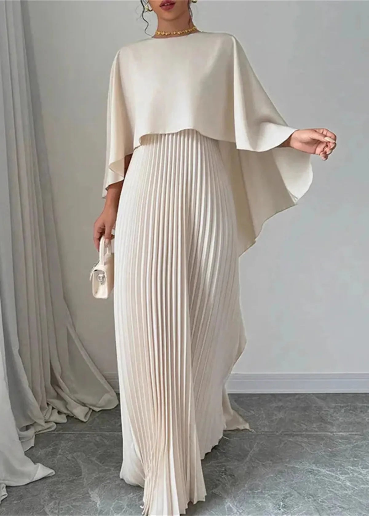 Batwing Mouwen Maxi Jurk