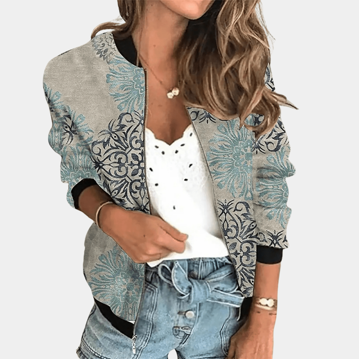 Bloemenprint Damesjas van Premium Polyester
