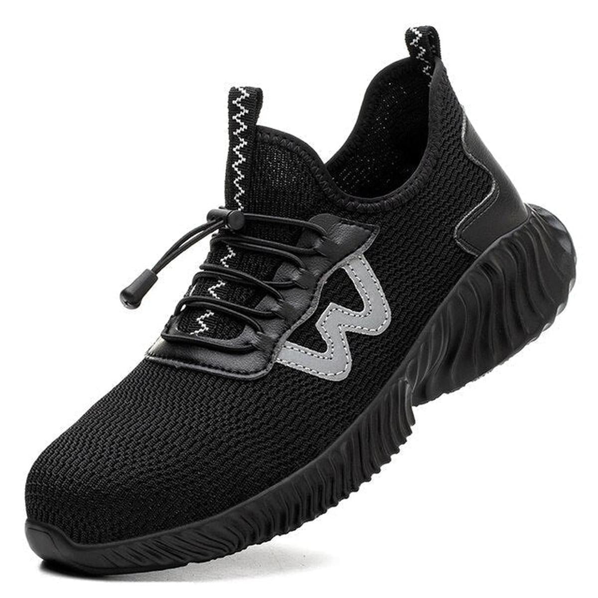 Brede Veiligheidsschoenen Met Stalen Neus S3 Waterdicht