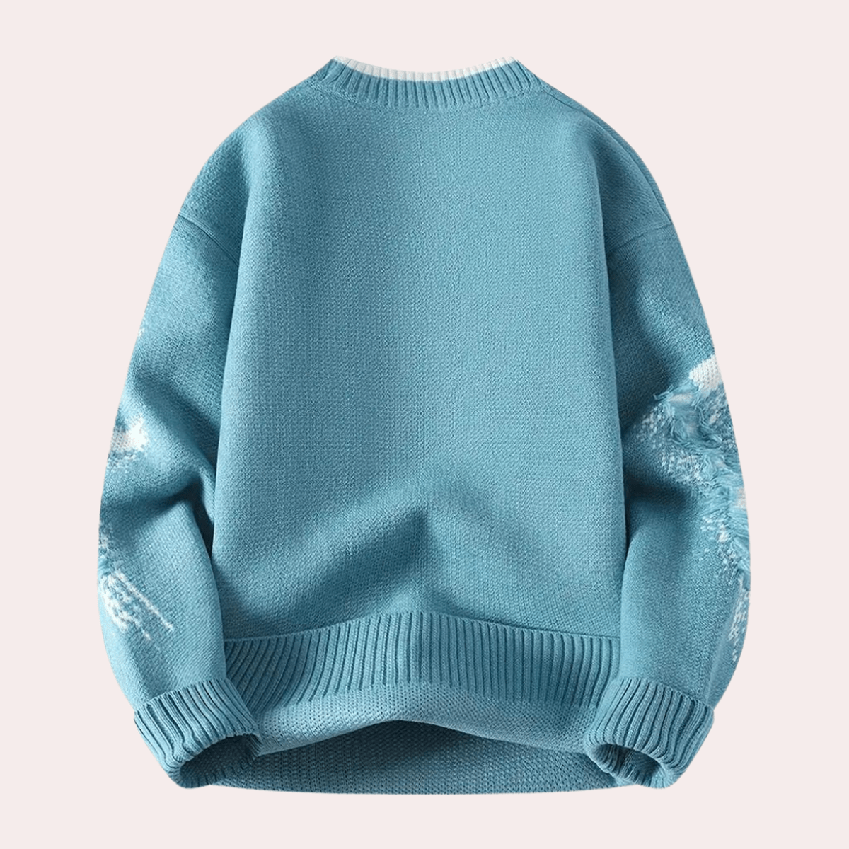 Casual Distressed Gebreide Trui Voor Mannen