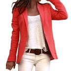 Casual Lange Mouwen Blazer Voor Vrouwen