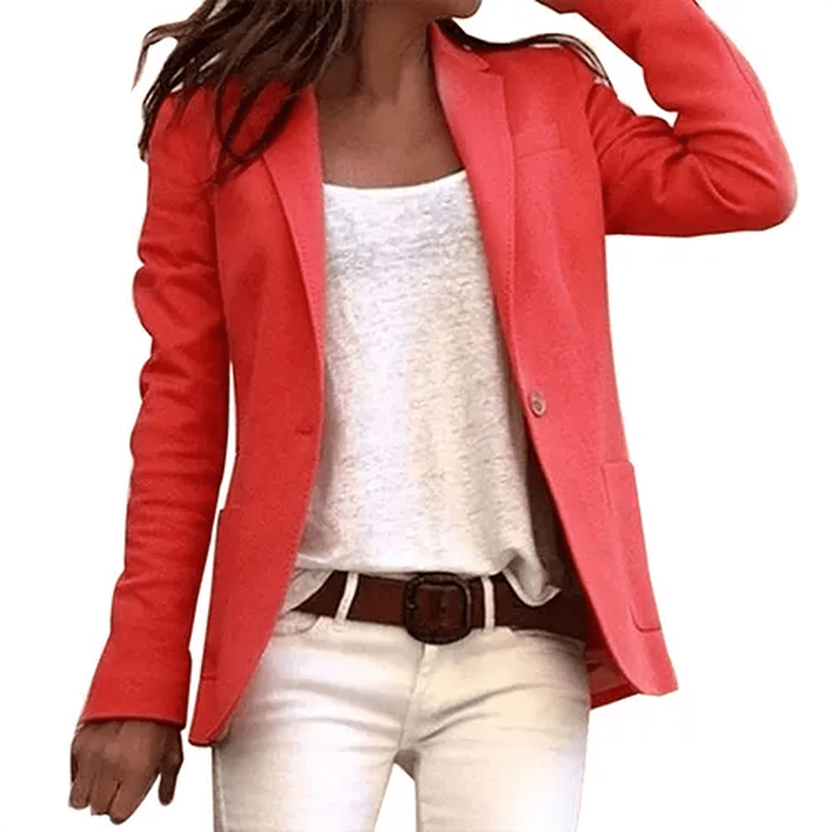 Casual Lange Mouwen Blazer Voor Vrouwen