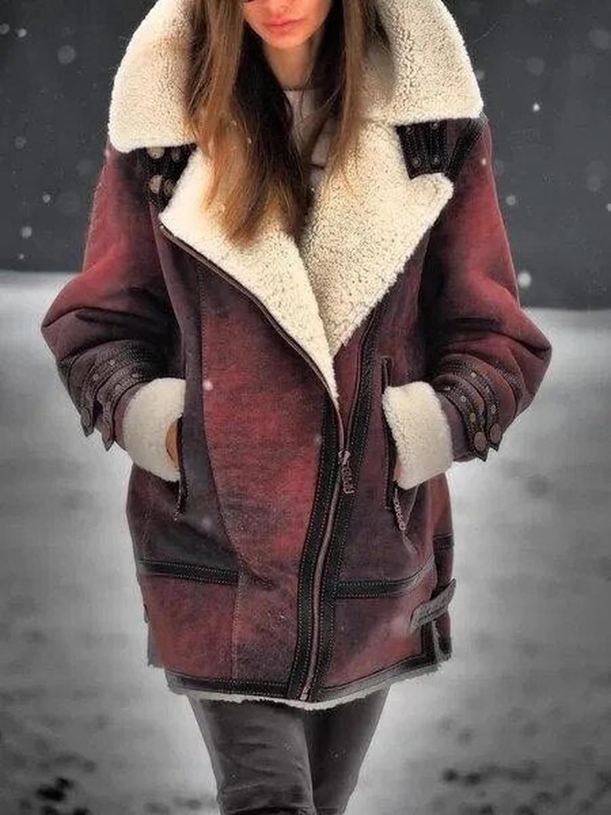 Chique Dames Casual Middellang Winterjas