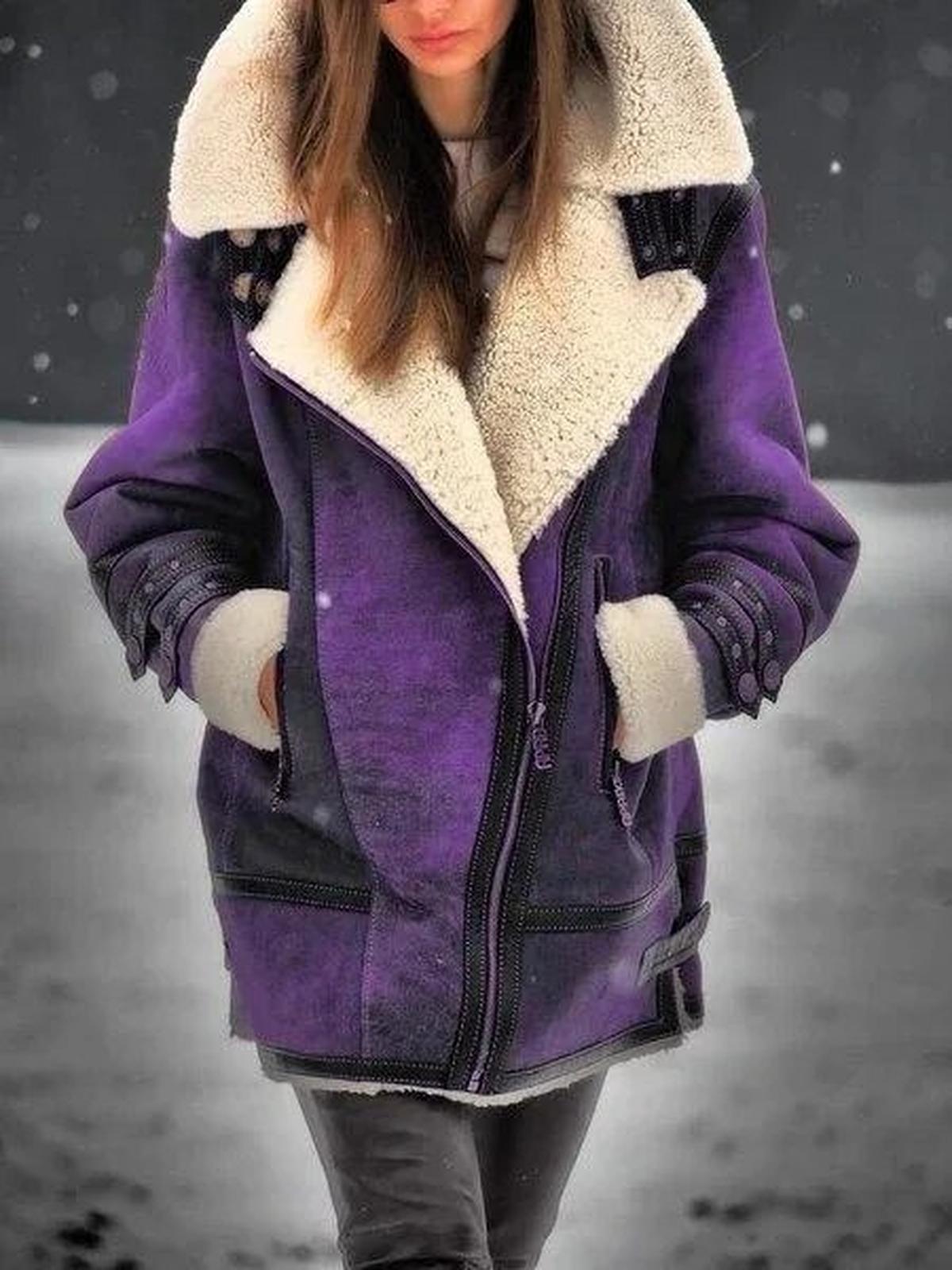 Chique Dames Casual Middellang Winterjas