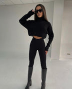 Coltrui Crop Top en Leggings Winter Set