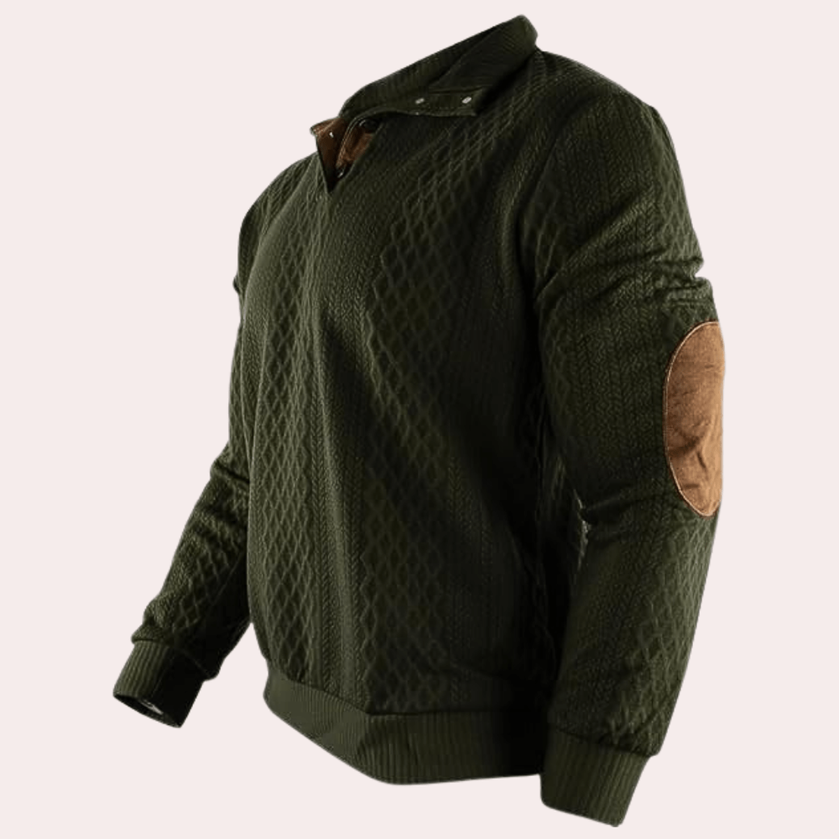 Comfortabele Heren Sweater Met Klassieke Pasvorm Van Zacht Polyestervezel