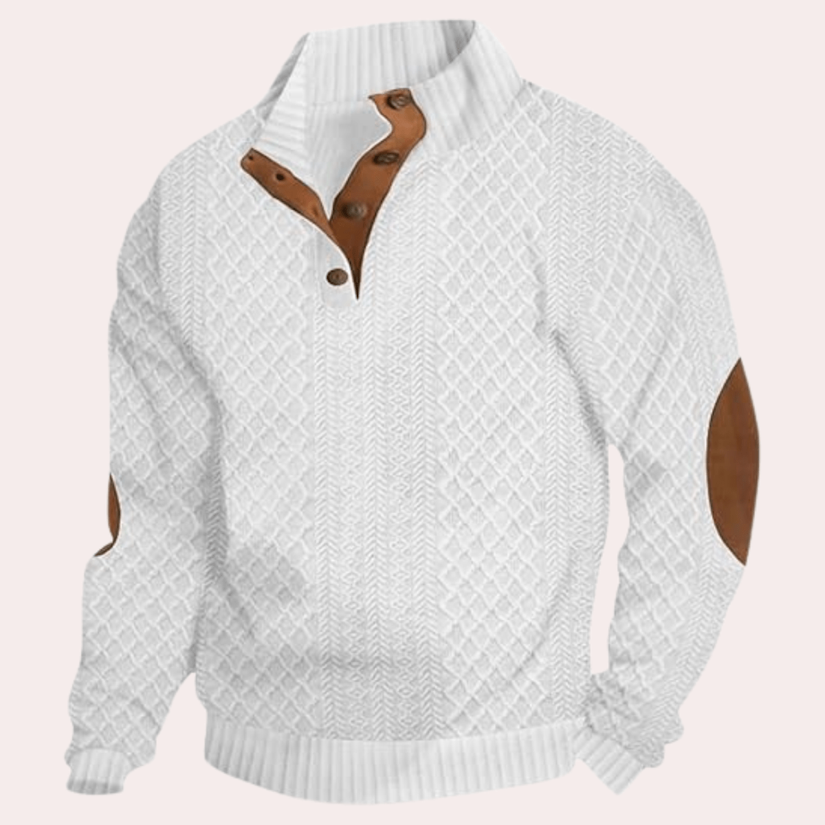 Comfortabele Heren Sweater Met Klassieke Pasvorm Van Zacht Polyestervezel