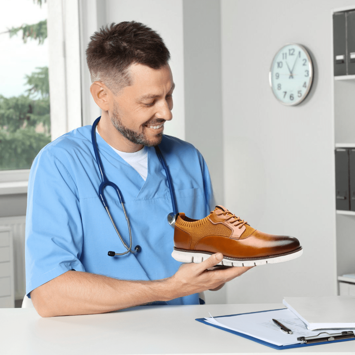 Comfortabele Nette Schoenen Voor Heren Met Ademend Ontwerp En Brede Teenbox