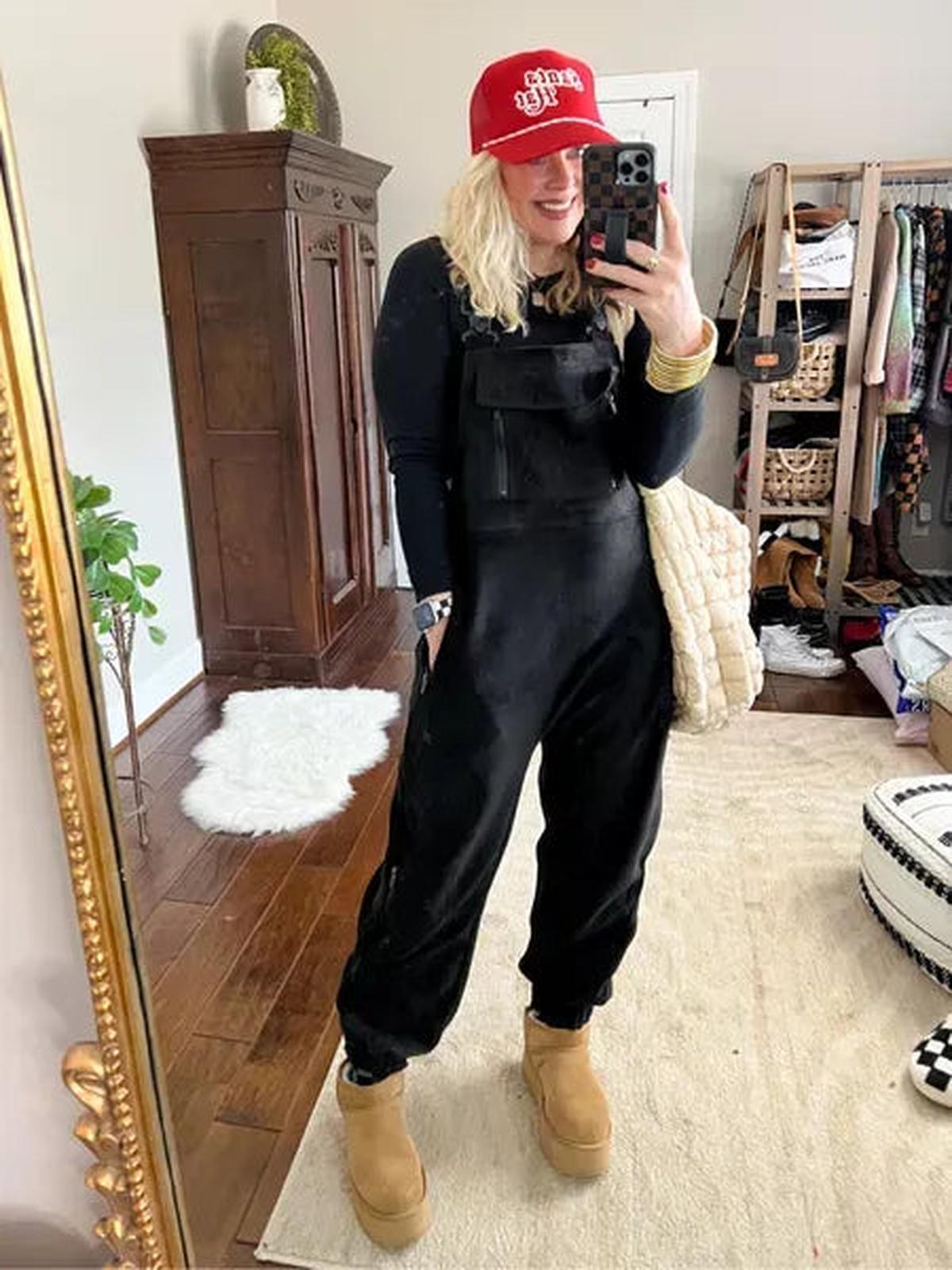 Comfortabele Polar Fleece Dungarees Met Verstelbare Banden