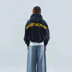 Cozy Hoodie Met Capuchon, Achterprint En Zakken
