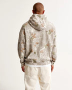 Cozy Hoodie Met Capuchon, Achterprint En Zakken