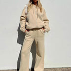 Dames 2-Delige Comfort Trainingspak Set Met Top En Broek