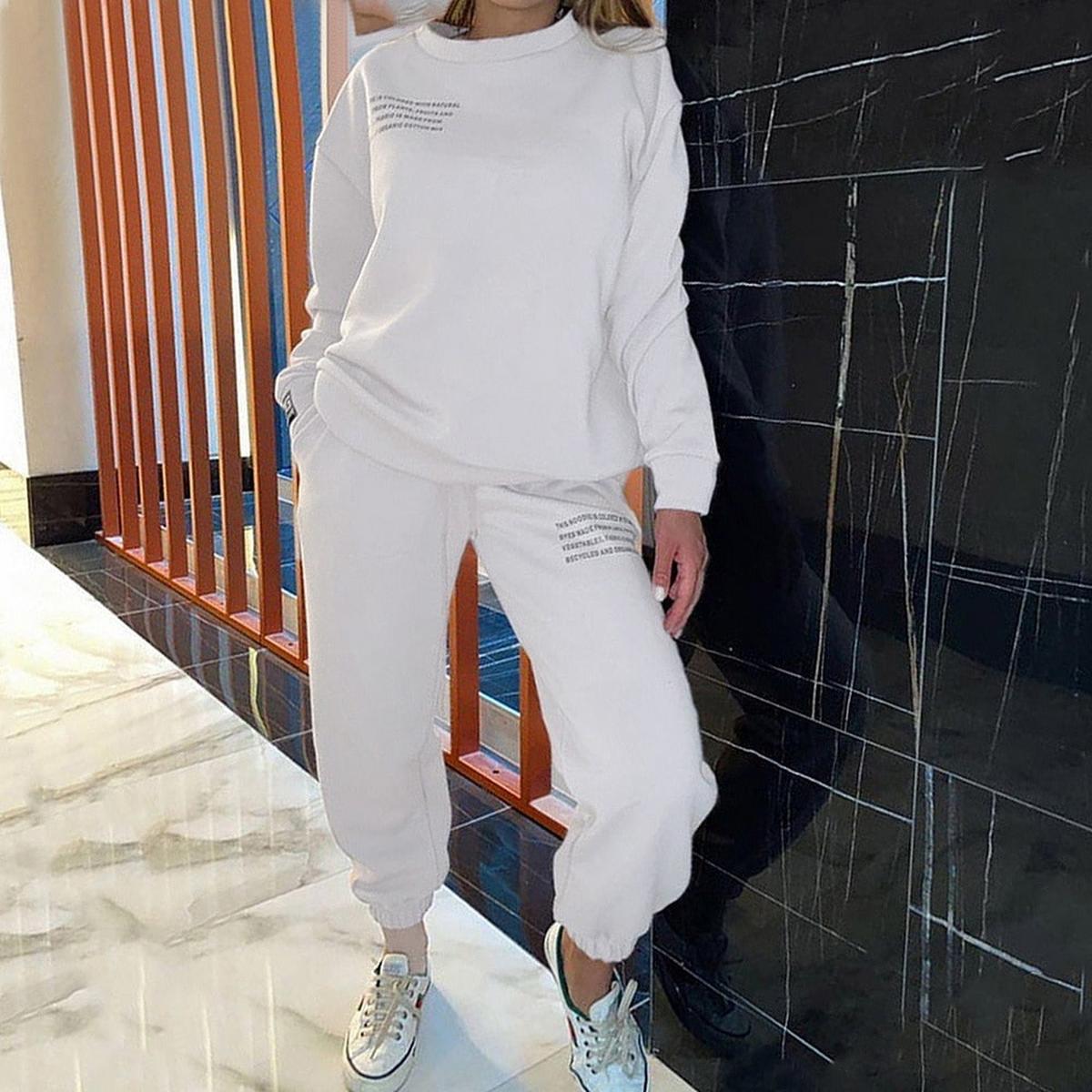 Dames Ademend Tracksuit Met Elastische Taille En Zakken