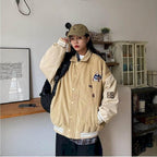 Dames Baseball Jas Met Contrasterende Mouwen En Praktische Zakken