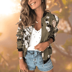 Dames Bloemenprint Jas - Lichtgewicht & Duurzaam