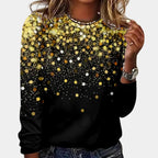 Dames Blouse met Lange Mouwen en Klassieke Kraag