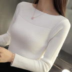 Dames Bootnek Trui Slim Fit Voor Kantoor En Casual Gebruik