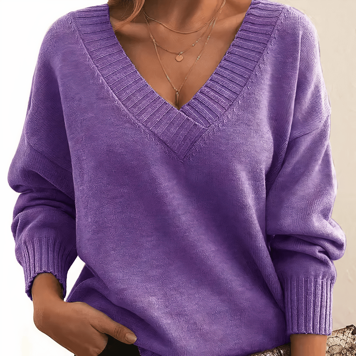 Dames Cashmere Trui Reguliere Pasvorm