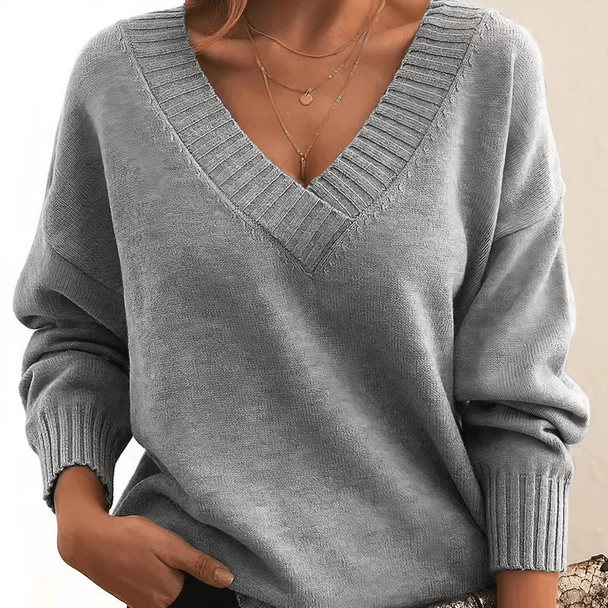 Dames Cashmere Trui Reguliere Pasvorm
