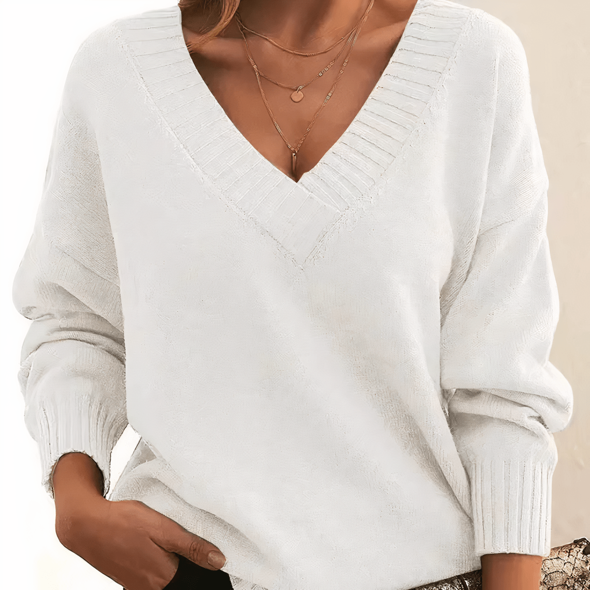 Dames Cashmere Trui Reguliere Pasvorm