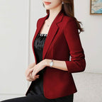 Dames Casual Blazer Zachte Stof Veelzijdige Maten M-3XL