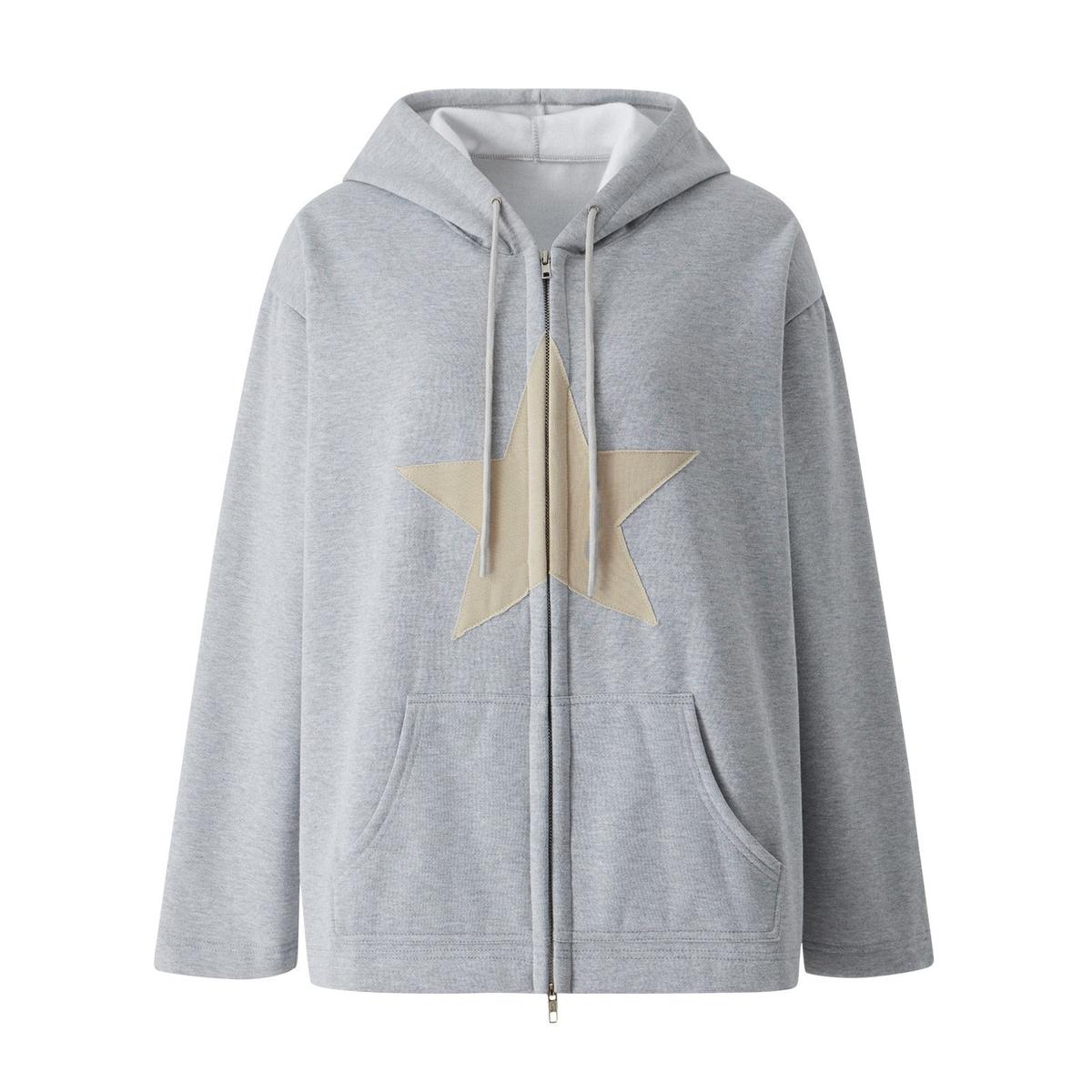 Dames Casual Hoodie Met Verstelbare Capuchon En Rits