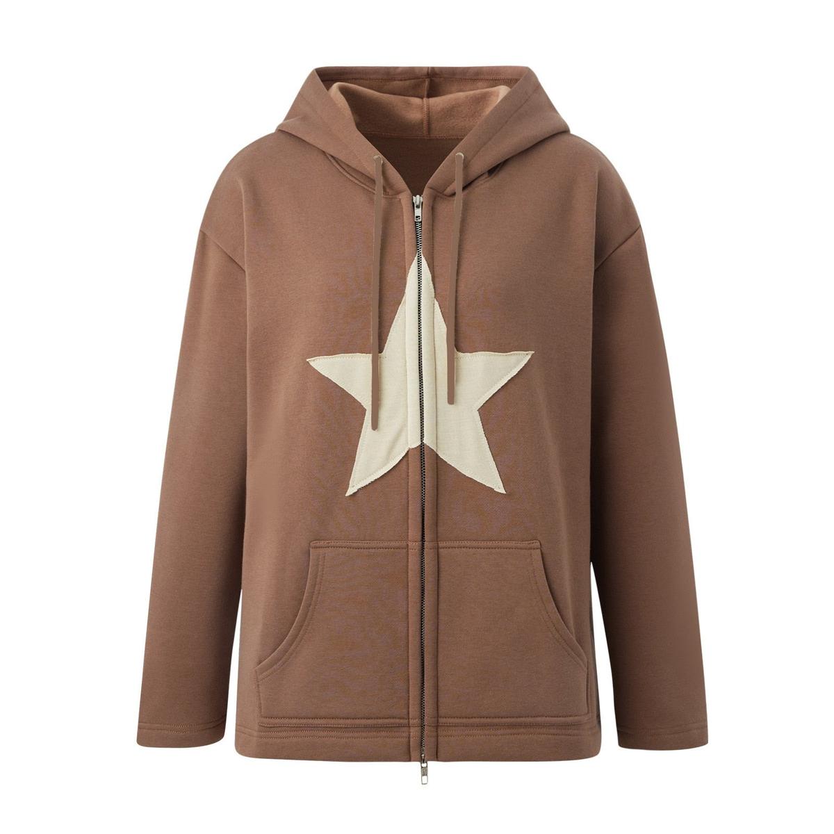 Dames Casual Hoodie Met Verstelbare Capuchon En Rits