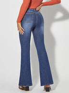 Dames Casual Stretch Denim Jeans Met Flatterende Pasvorm