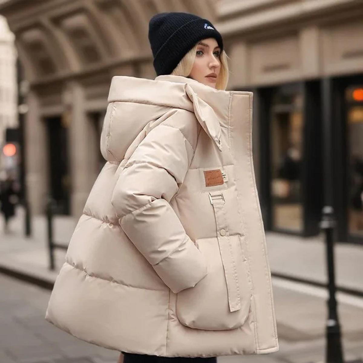 Dames Casual Winterjas Met Isolerende Voering