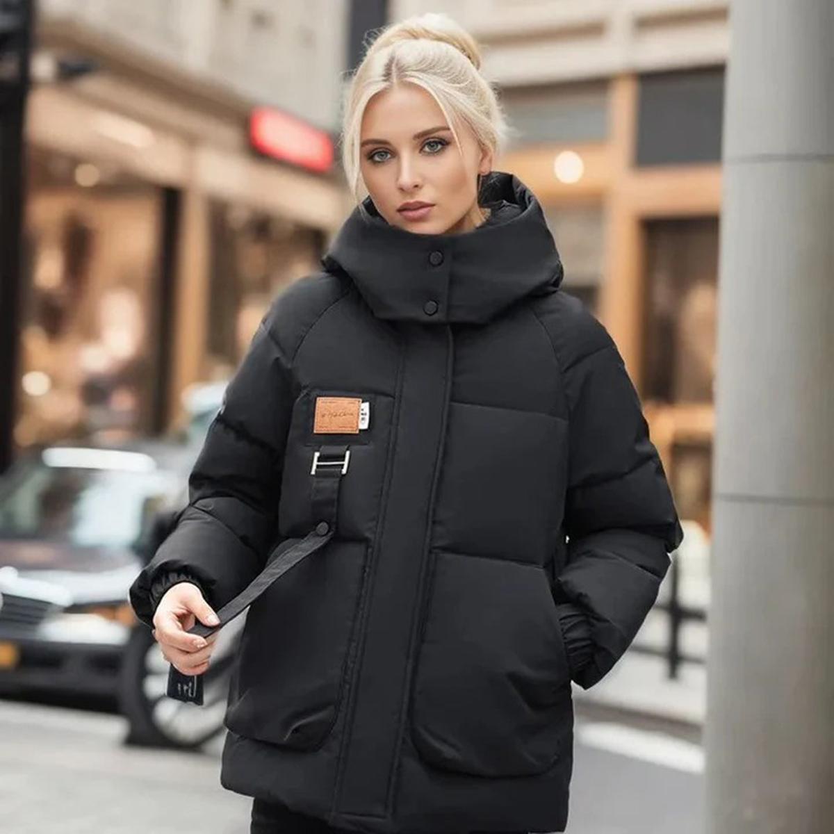 Dames Casual Winterjas Met Isolerende Voering